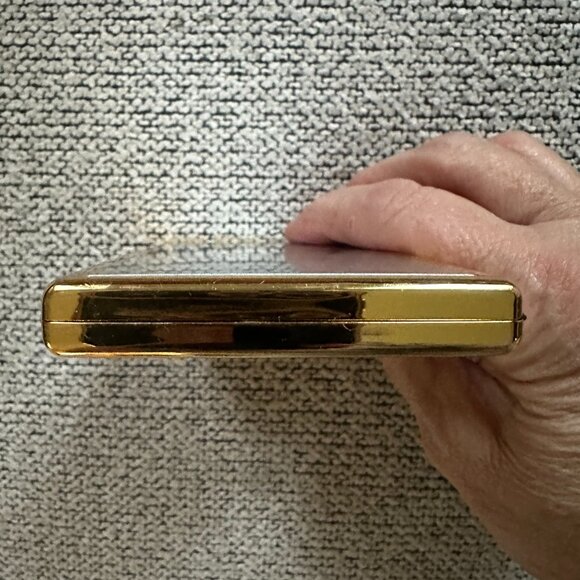 YSL Yves Saint Laurent Gold Silver Vintage Cigarette Case - Picture 9 of 11